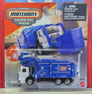 '25 MATCHBOX GARBAGE KING XL GARBAGE TRUCK WORKING RIGS SERIES USA STOCK!! - Image 1 of 4