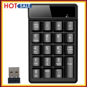 2,4 G USB Wireless Mini Cyfrowa klawiatura Komputer Wodoodporne 19-przyciskowe numery - Zdjęcie 1 z 11