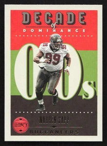 Warren Sapp 2023 Panini Legacy Decade of Dominance #DOD-20 Tampa Bay Buccaneers - Picture 1 of 2