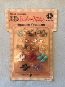 BARBIE Scarpe Barbie and Midge Riproduction Vintage Shoes 2004 Mattel - Foto 1 di 5