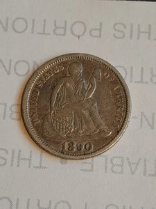 Moneta Liberty 1890 seduta - Foto 1 di 4