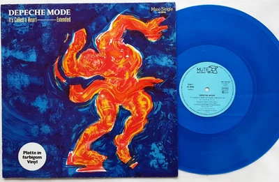 Depeche Mode - It's Called A Heart 12" Single 1985 Blue Vinyl Mute Alemania Foto 1 de 2