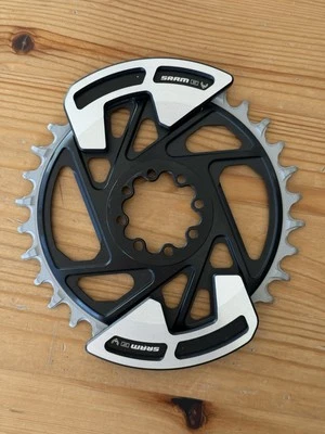 SRAM XX Eagle T-Type Chainring MTB 32t 3mm Offset SRAM 8-Bolt DM w/ Bash Guards - Image 1 of 4