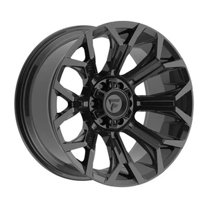 20x9 Fittipaldi Offroad FA21B Black Wheels 8x6.5 (18mm) Set of 4 - Picture 1 of 5