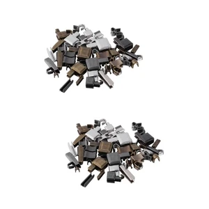 48 Sets Reißverschlussstopper Metall Reißverschlussteile Zipper Einstecknadel Zipper Enden - Bild 1 von 12