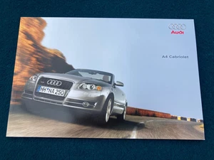 Audi A4 Cabriolet Brochure 2006, UK issue, dated Sept 2005 inc 1.8T, 3.2 quattro - Picture 1 of 1