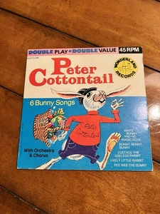 Wonderland WDP-2096 6 Bunny Songs - Peter Cottontail 1966 7" 45 RPM - Picture 1 of 4