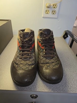 Men’s Gucci Diamante High-Top Sneakers Size 10.5 - Image 1 of 4