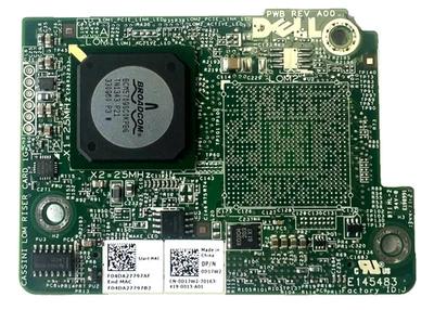 (QTY 4) Dell 0D17W2  D17W2 1GB Lan Daughter Card for Dell PowerEdge | E05D - Image 1 of 4