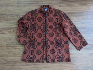 Vintage Made in Nepal Cheppu Boho Mantel Jacke Tribal Shacket Lagenlook C7 - Bild 1 von 19