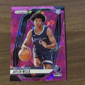Jaylen Wells 2024-25 Panini Prizm #239 RC Pink Cracked Ice PRIZM Grizzlies - Picture 1 of 2