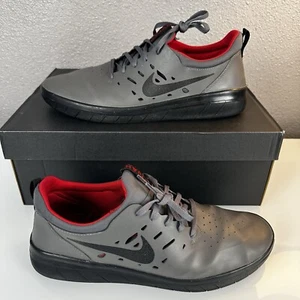 Nike SB Nyjah Huston Free Dark Grey/Gym Red/Black Skate Shoe Men’s 11 Skateboard - Picture 1 of 11