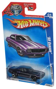 Hot Wheels Battle Force 5 Muscle Mania '09 Purple '69 Camaro Toy Car 77/190 - Picture 1 of 1