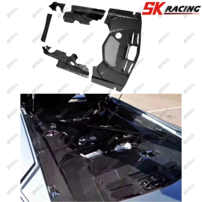 Kits interiores de cubierta de bahía de motor Fit Lamborghini Aventador LP700 FIBRA DE CARBONO SECA Foto 1 de 4