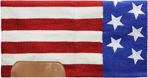 Almohadilla de manta para silla de montar occidental de lana American Pride New Zealand 34" X 36" - Imagen 1 de 11