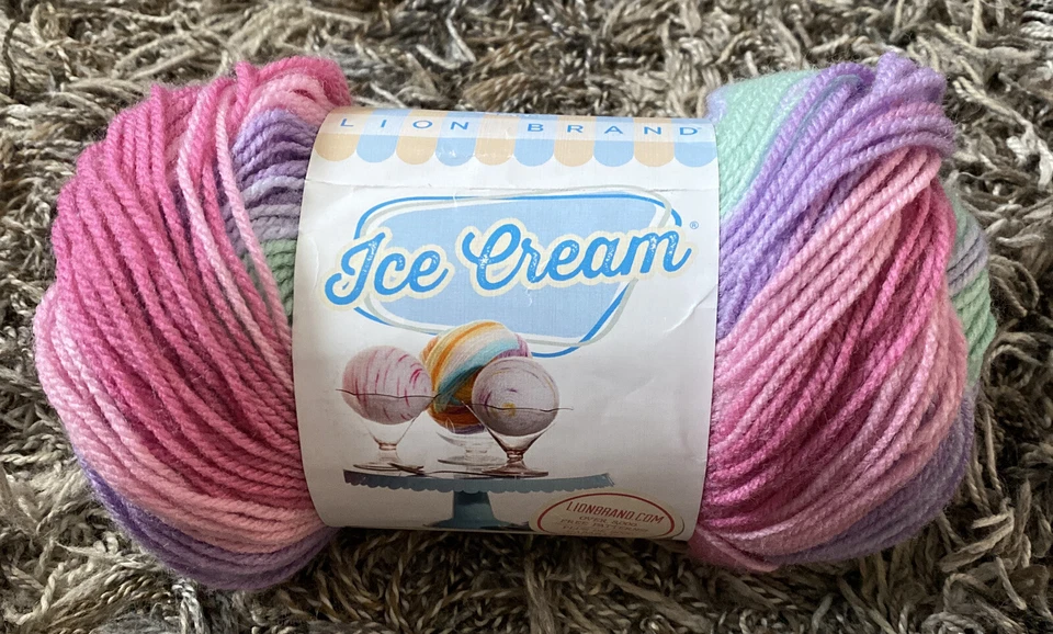 Lion BRAND Ice Cream Yarn UBE 023032058856