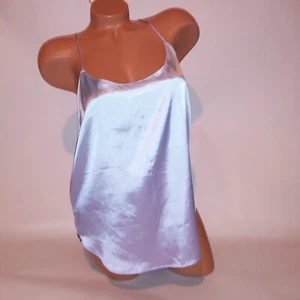 Camiseta sin mangas Victoria Secret camisola ropa para dormir púrpura azul ombre satinado sin mangas - Imagen 1 de 6