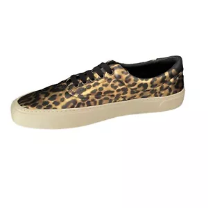 YSL Saint Laurent Men Leather Sneakers, 689072 Silky Leo/Moon Plus Animal print - Picture 1 of 37