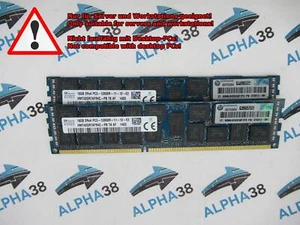 Hynix 32 GB (2x 16 GB) DDR3-1600 PC3-12800R HMT42GR7AFR4C-PB CL11 Server RAM - Picture 1 of 1