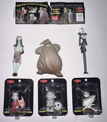 The Nightmare Before Christmas Yujin Complete Set of 6 Figures Miniatures - Image 1 of 4