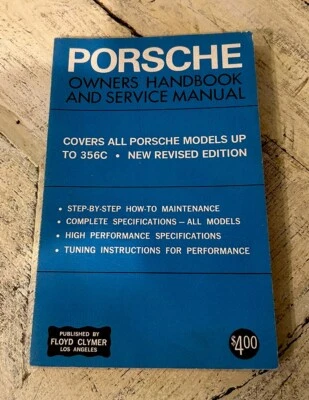 Manual del propietario y manual de servicio PORSCHE Clymer Publ todos los modelos hasta 356C Foto 1 de 4