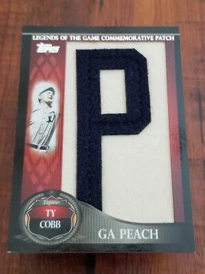 Ty Cobb 2009 Topps Legends Of The Game Commemorative Letter Patch Card - #35/50 - Image 1 of 4
