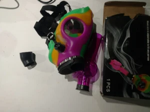 Cachimba Máscara Gas Bong Cachimba Fumar con Pipa de Agua Juegos con disfraces Calavera - Imagen 1 de 3