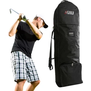Golf Club Travel Bag Foldable Carrier Bag w/Rolling Wheels Protector Waterproof  - Picture 1 of 9