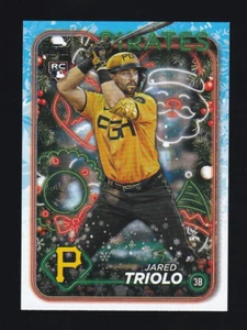 2024 Topps Holiday #H188 JARED TRIOLO RC Pittsburgh Pirates ROOKIE CARD - Picture 1 of 2