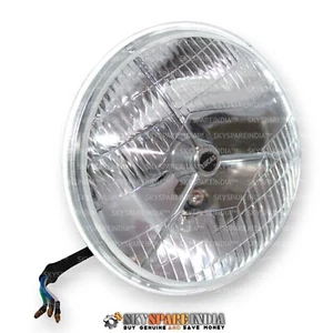 Lucas Type 7" Tripod Headlight Beam Compatible With Royal Enfield BSA Norton - Picture 1 of 21