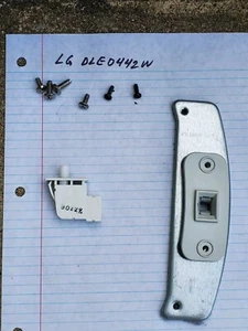 LG Dryer OEM Parts For DLE0442W Door Switch Sensor Button + Left Latch Hardware - Picture 1 of 14