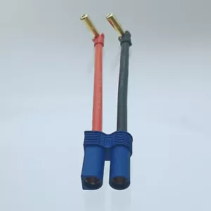 EC5 Female Jack to 5mm Low Profile Bullet Banana 12AWG 10CM Cable for Battery - Picture 1 of 2
