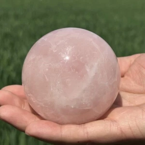 0.54kg Natural Rose Quartz Crystal Ball Quartz Crystal Sphere Decor gift 72mm - Picture 1 of 16