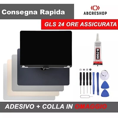 DISPLAY PER MACBOOK AIR 13,3 A3113 SCOCCA SENZA LOGO NERO SILVER VERDE ORO NUOVO - Immagine 1 di 2
