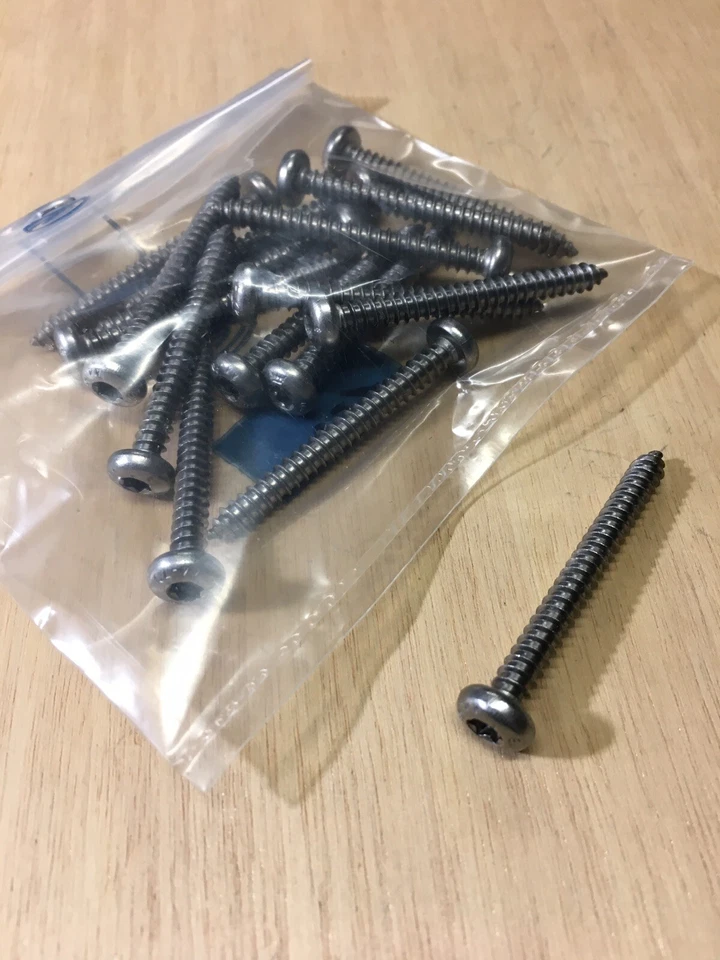 VITE ACCIAIO INOX A4 4,8X45 TESTA CILINDRICA BOMBATA DUE SOLUZIONI TORX T25 15PZ - Immagine 1 di 1