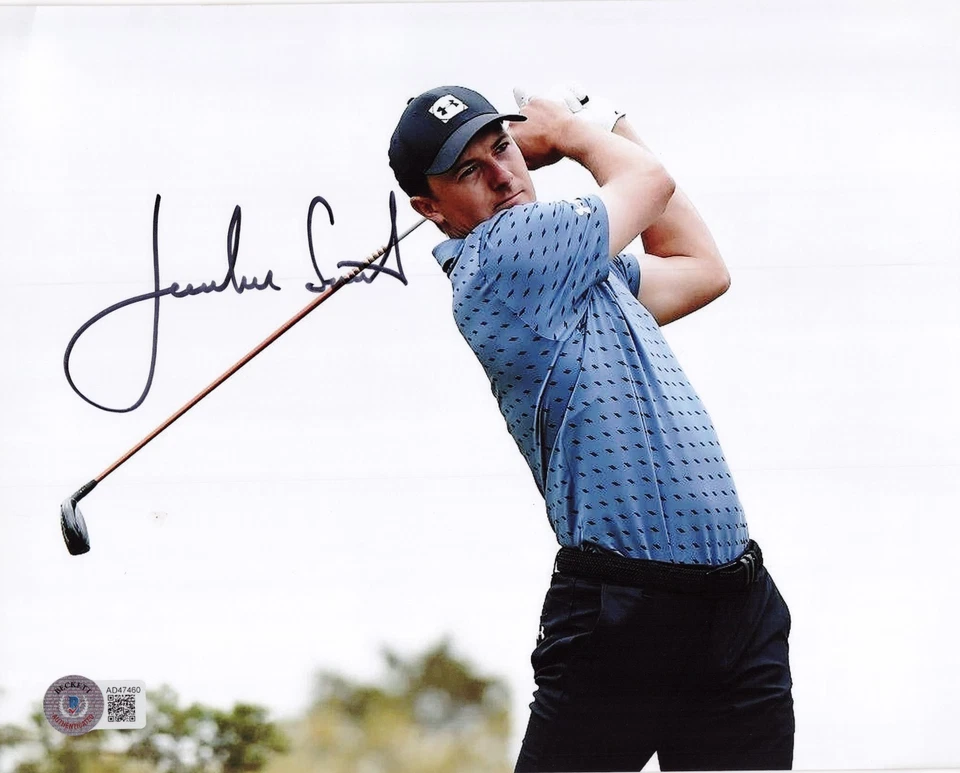 Foto 8x10 firmada autografiada por Jordan Spieth campeón de golf Masters Beckett Foto 1 de 1