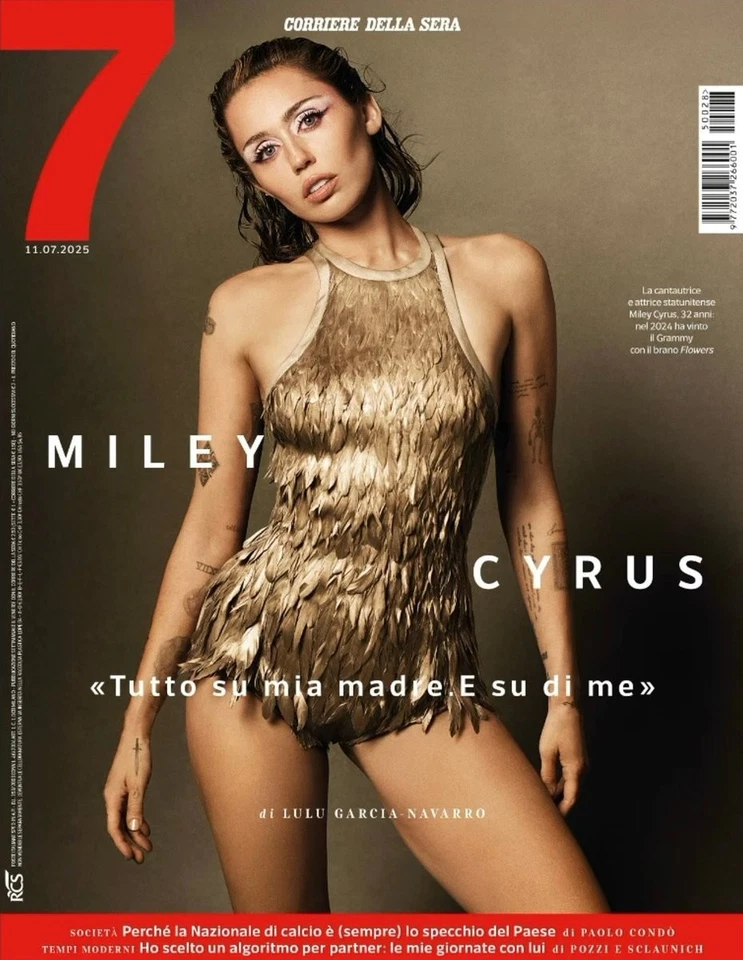 MILEY CYRUS 7 Italia Magazine July 2025 NEW - Image 1 of 1