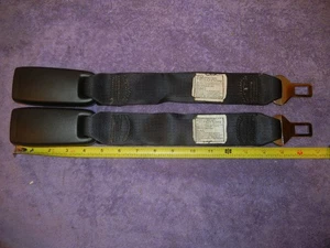 1998 SAAB NG900 Seat Belt Receiver Extensions Part # GM 25661625 10" Belt D - Picture 1 of 11