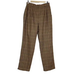 Pantalones plisados de colección Savannah mezcla de lana para mujer 14 pata de gallo forrados a cuadros Academia - Imagen 1 de 9