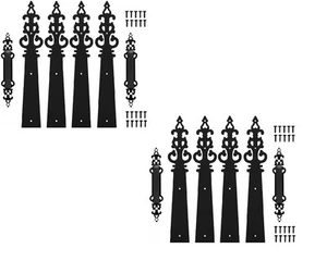 Metal Garage Door Hardware Decorative Carriage House Accents Dummy Hinges Scr... - Picture 1 of 7