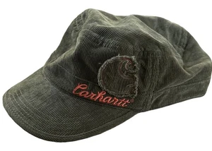 Carhartt Women’s Hat Army Green Corduroy - Cap Embroidery🪡 Adjustable Strapback - Picture 1 of 7