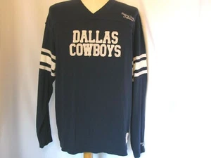 Camiseta Gridiron NFL Clásica Reebok L Dallas Cowboys Letras Envejecidas Azul Marino - Imagen 1 de 7