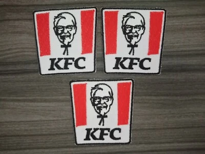 3 pcs Logo KFC Patch Embroidered Iron or Sew on Cloth/Jacket/bag/hat/Jeans/Shirt - Image 1 of 4