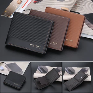 Cartera sin asas delgada plegable para hombre bolsillo frontal porta tarjetas de crédito dinero en efectivo - Imagen 1 de 9