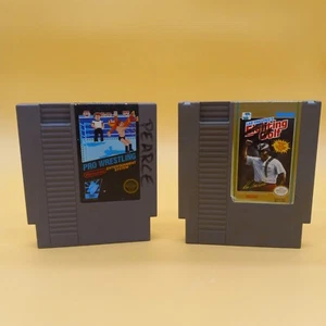 Nes lot of 2. Pro Wrestling and Fighting Golf - Picture 1 of 7