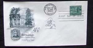 US FDC HERMITAGE, HOME OF ANDRES JACKSON 1959. (M/2B) - Picture 1 of 1