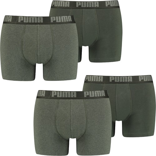 Boxer uomo Puma Basic confezione da 4 521015001 verde melange