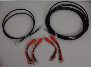 DYNAUDIO OCOS LAUTSPRECHERKABEL 1 X 5 M + 1 x 1,3M + 4 x ADAPTER KABELSCHUH - Picture 1 of 7