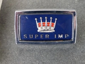 RARE 1960s HILLMAN SUPER IMP CHROME SURROUND WITH SUPER IMP INSERT BADGE EMBLEM - Bild 1 von 5