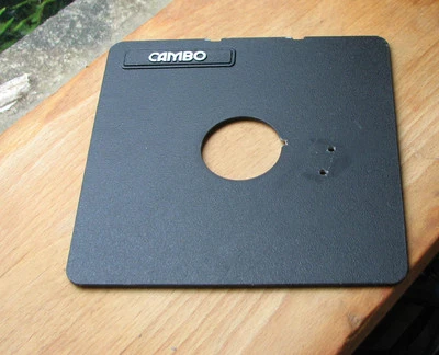 Cambo SC Monorail 10x8 5x4 lens board copal 1 41.7mm hole - Image 1 of 3